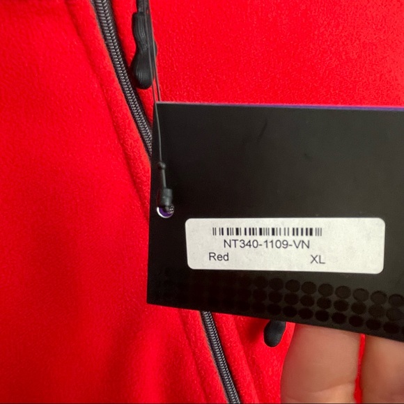 Narragansett Traders Red Fleece Midweight Men’s 1/4 Zip Pullover Jacket NWT - XL - Picture 7 of 8